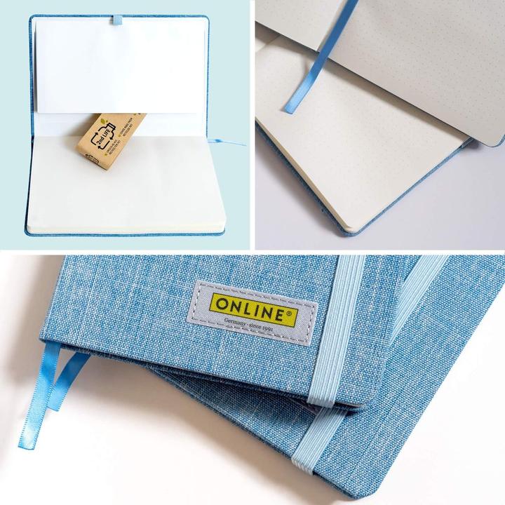 Actual product image Online Notebook 2nd Life A6, Dot, Blue (A6, Dotted, Hardcover)
