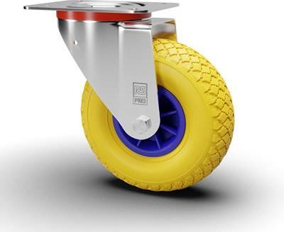 RS PRO Swivel Castor Wheel, 70kg Capacity, 260mm W