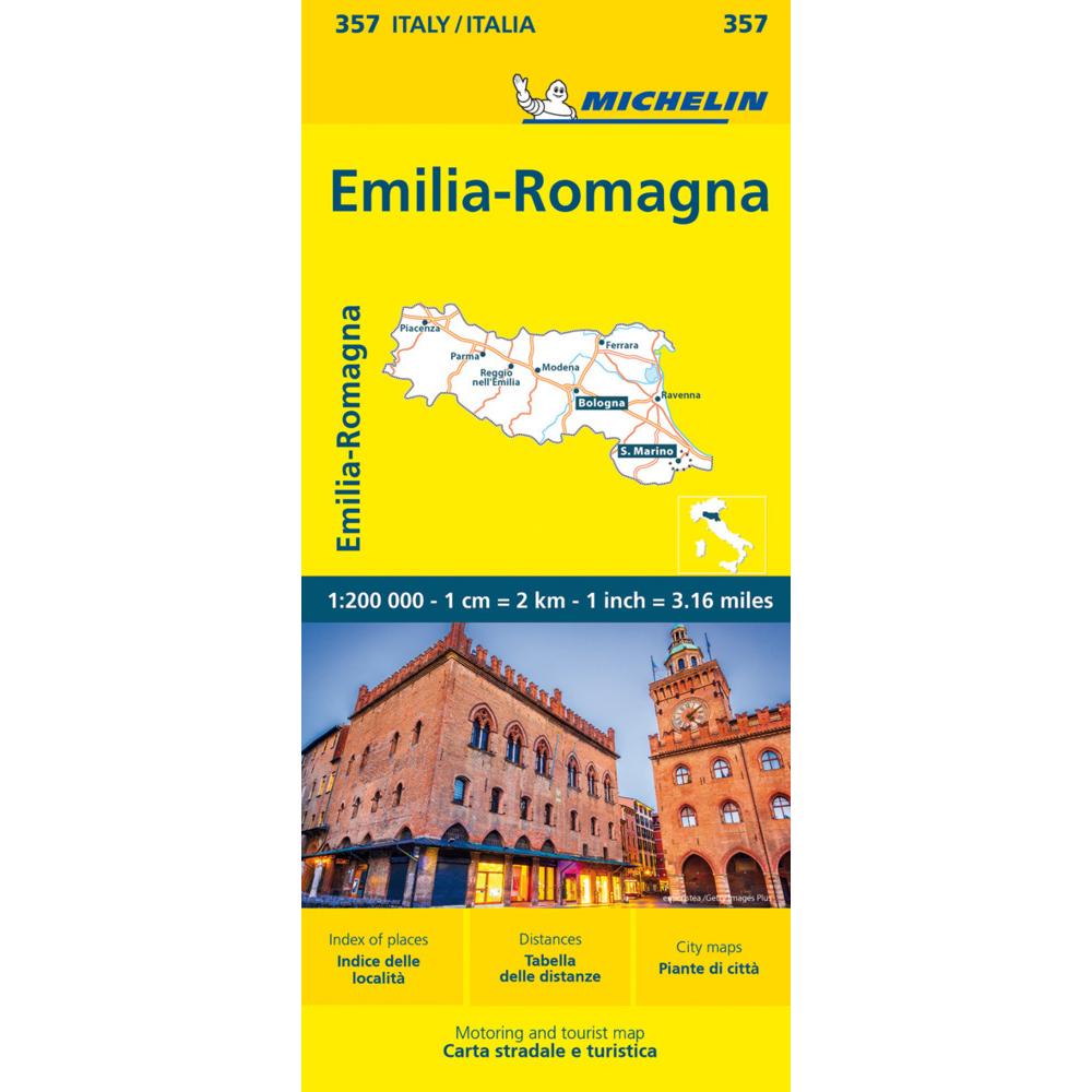Michelin Emilia Romagna, Landkarte