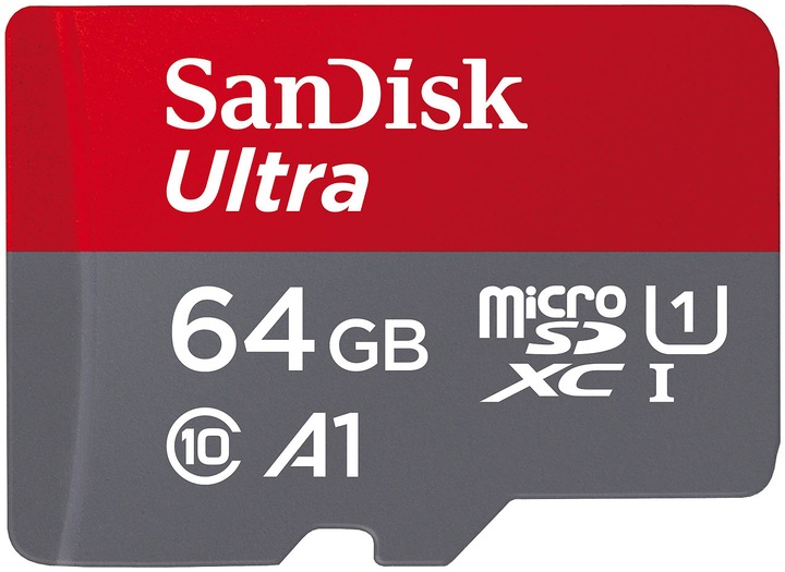 Productafbeelding SanDisk Ultra mit Adapter (64 GB, microSDXC, U1, UHS-I)