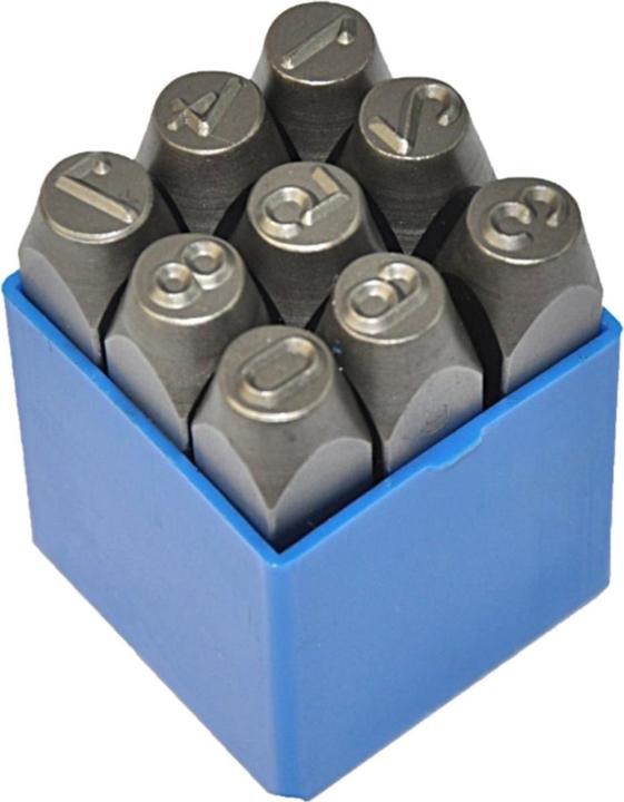 Actual product image KS Tools Numbers embossing stamp set