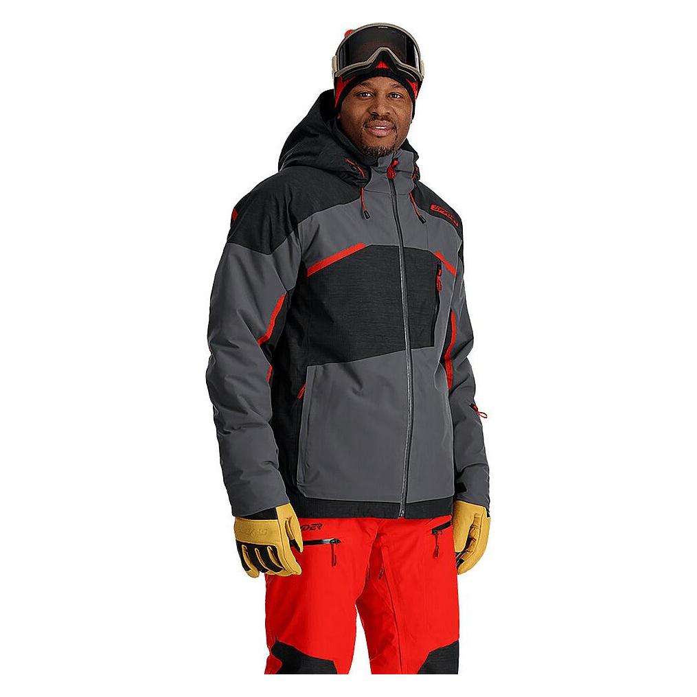 Spyder, Unisex, Skijacke, Leader (S), Grau, S