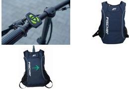Actual product image Fischer Backpack with flashing function
