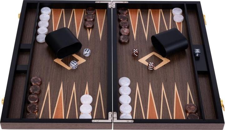 Actual product image Engelhart Backgammon 18" Walnut burl wood (250547)