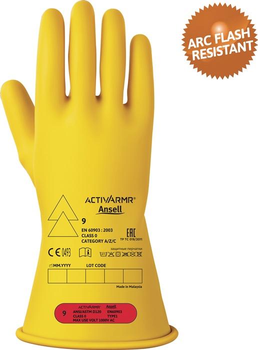 Actual product image Ansell Electrician's protective glove ActivArmr® RIG011Y size 10 yellow (10)