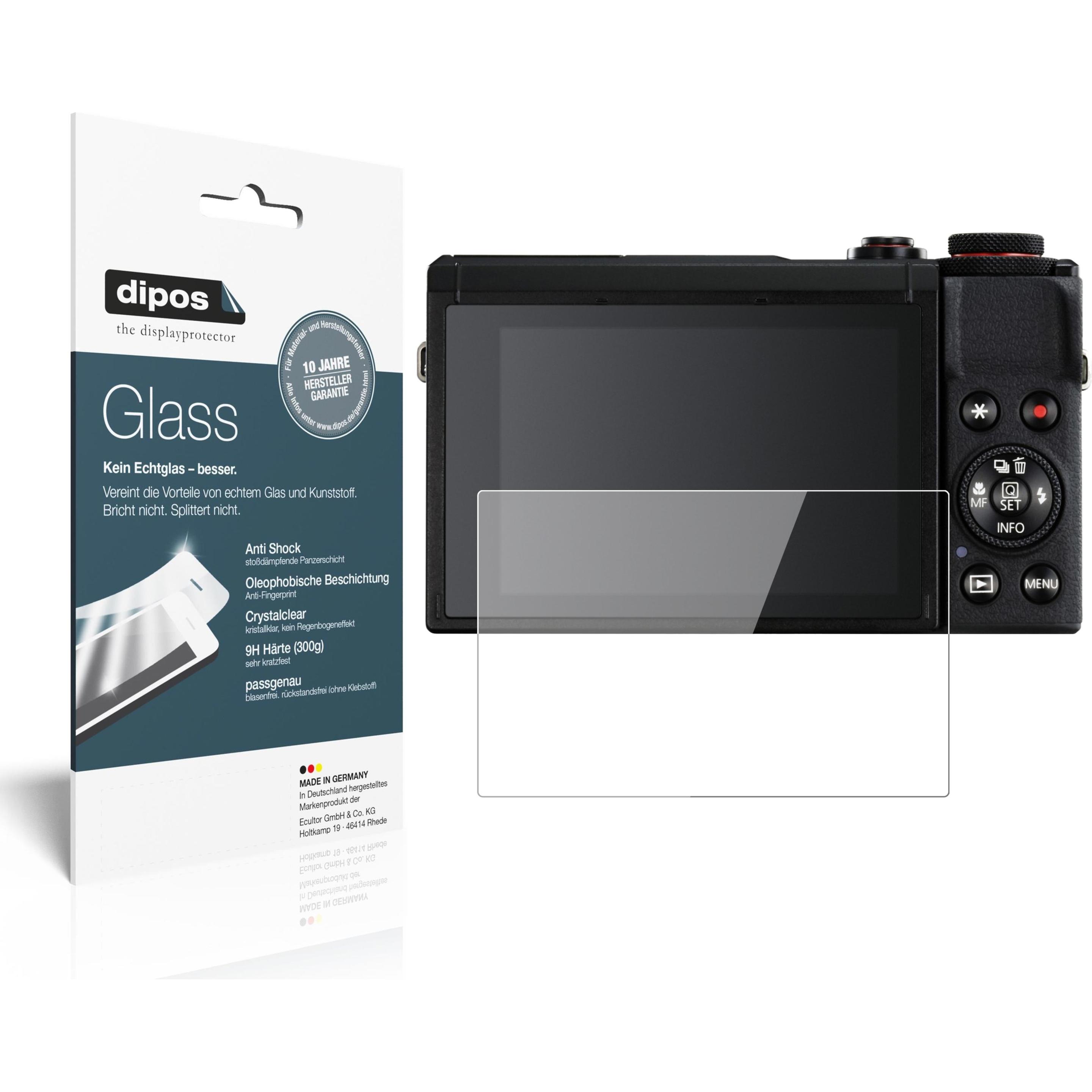 Dipos Displayschutz Anti-Shock (Displayschutz, PowerShot G7X Mark III), Kameraschutz, Transparent