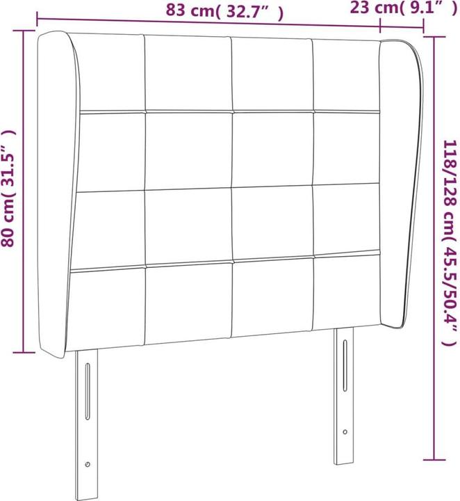 Immagine prodotto vidaXL Sherwynd (83 x 23 x 128 cm)