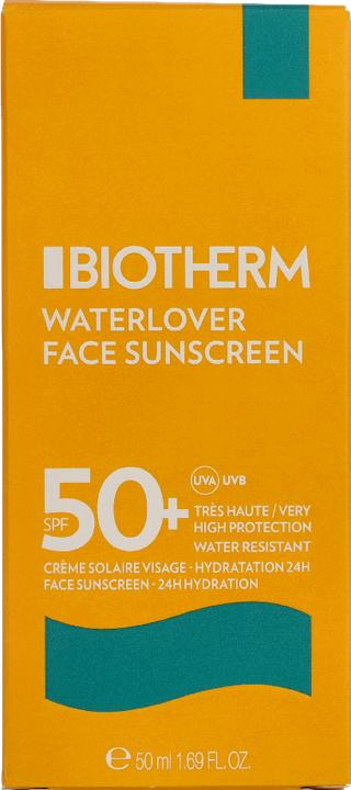 Productafbeelding Biotherm Waterlover Crème Solaire Anti-Âge SPF50 Crème (Zonnecrème gezicht, SPF 50+, 50 ml)