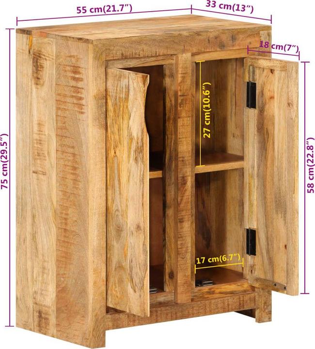 Image du produit vidaXL Wilbert (55 x 33 x 75 cm)