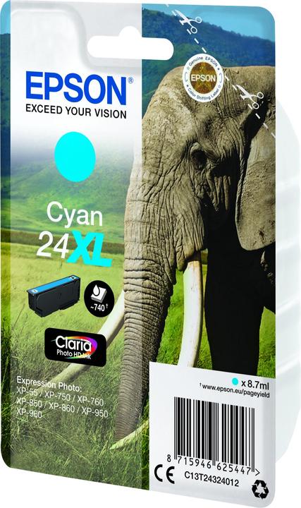 Actual product image Epson 24XL Claria Photo HD (C)