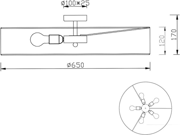 Actual product image Trio Hotel (E27)