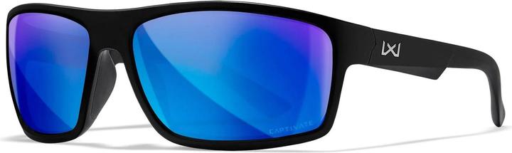 Wiley X Sonnenbrille WX PEAK XL, CAPTIVATE™ Polarized Blue Mirror, Frame: Matte Black