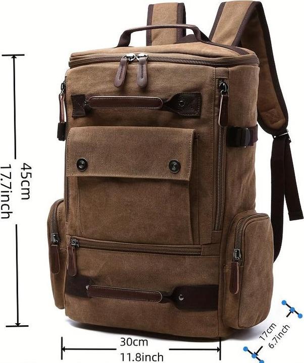 Image du produit Only-Bags.Store Mode durable sac à dos toile multifonctions, sac de randonnée