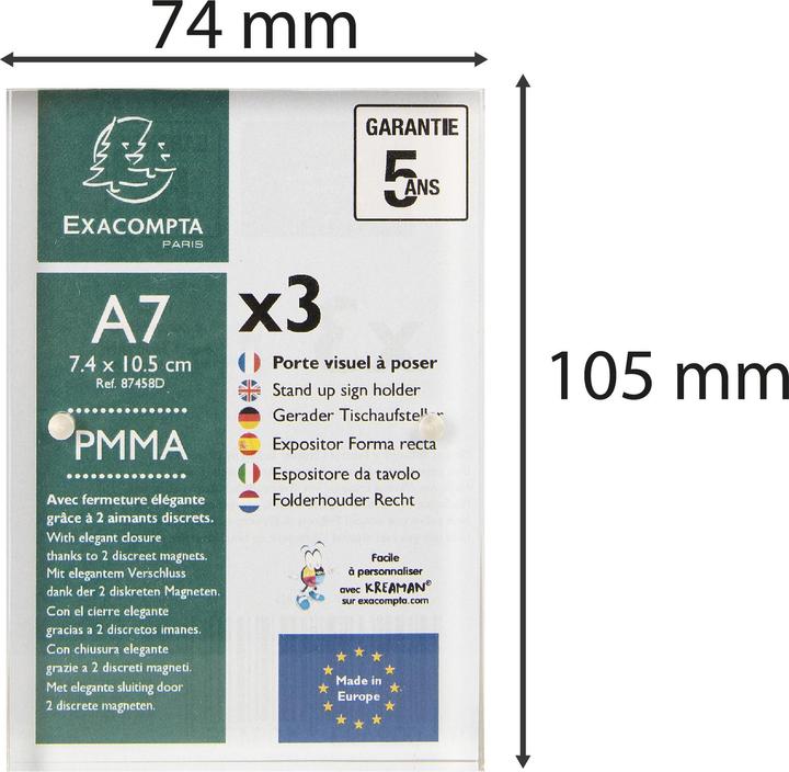 Produktbild Exacompta Tischaufsteller (A7)