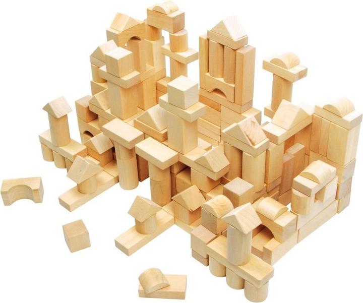 Actual product image small foot Wooden building blocks in bag