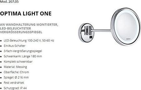 Produktbild Valera Optima Light One (12.5 x 25.5 x 38 cm)