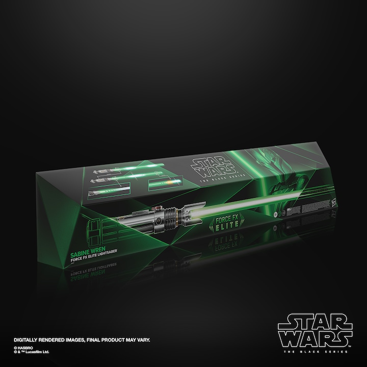 Produktbild Hasbro Star Wars: Ahsoka Black Series Replik Force FX Elite Lichtschwert Sabine Wren