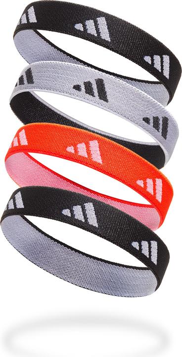 Produktbild adidas Hair Ties Schwarz, Weiss, Solar Rot