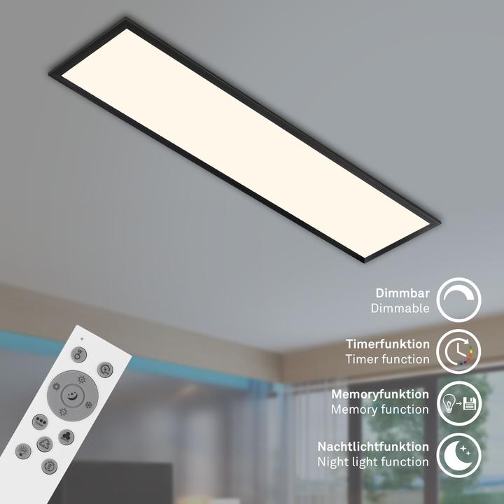 Produktbild Briloner RGB CCT LED Panel, schwarz, 1xLED-Platine/24W + RGB-LED (2400 lm)