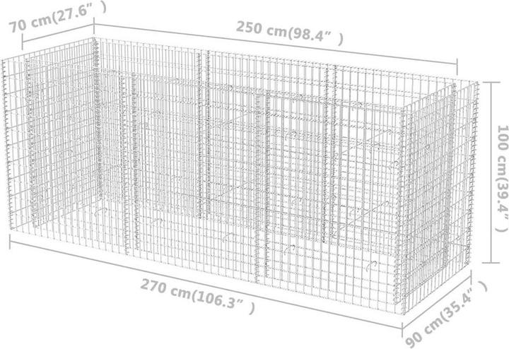 Immagine prodotto vidaXL Gabionen-Hochbeet