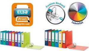 Produktbild Elba Ordner rado star, Rückenbreite: 80 mm, blau, DIN A4 Einband aussen (A4, 80 mm, 1 Stück)