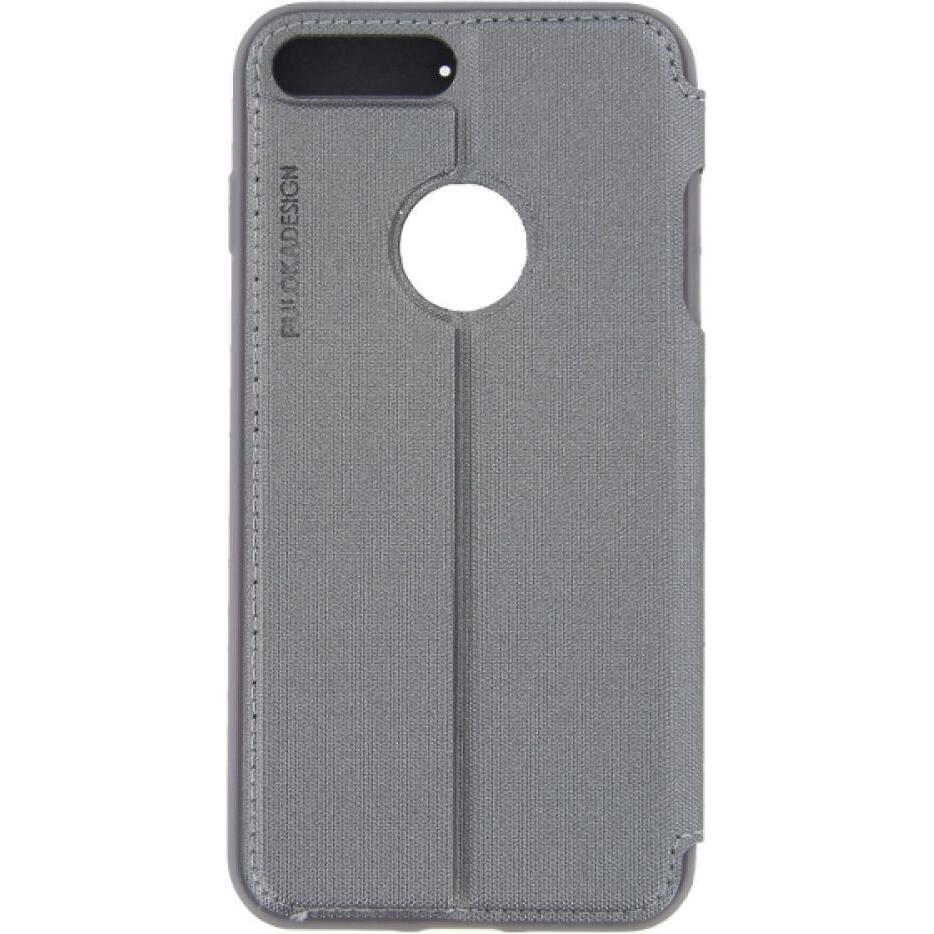 Puloka Flip Case für iPhone 7 Plus grau (Apple iPhone 7 Plus), Smartphone Hülle