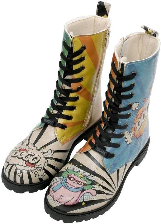Actual product image Dogo Vegan Leather Multicolor Long Boots (39)