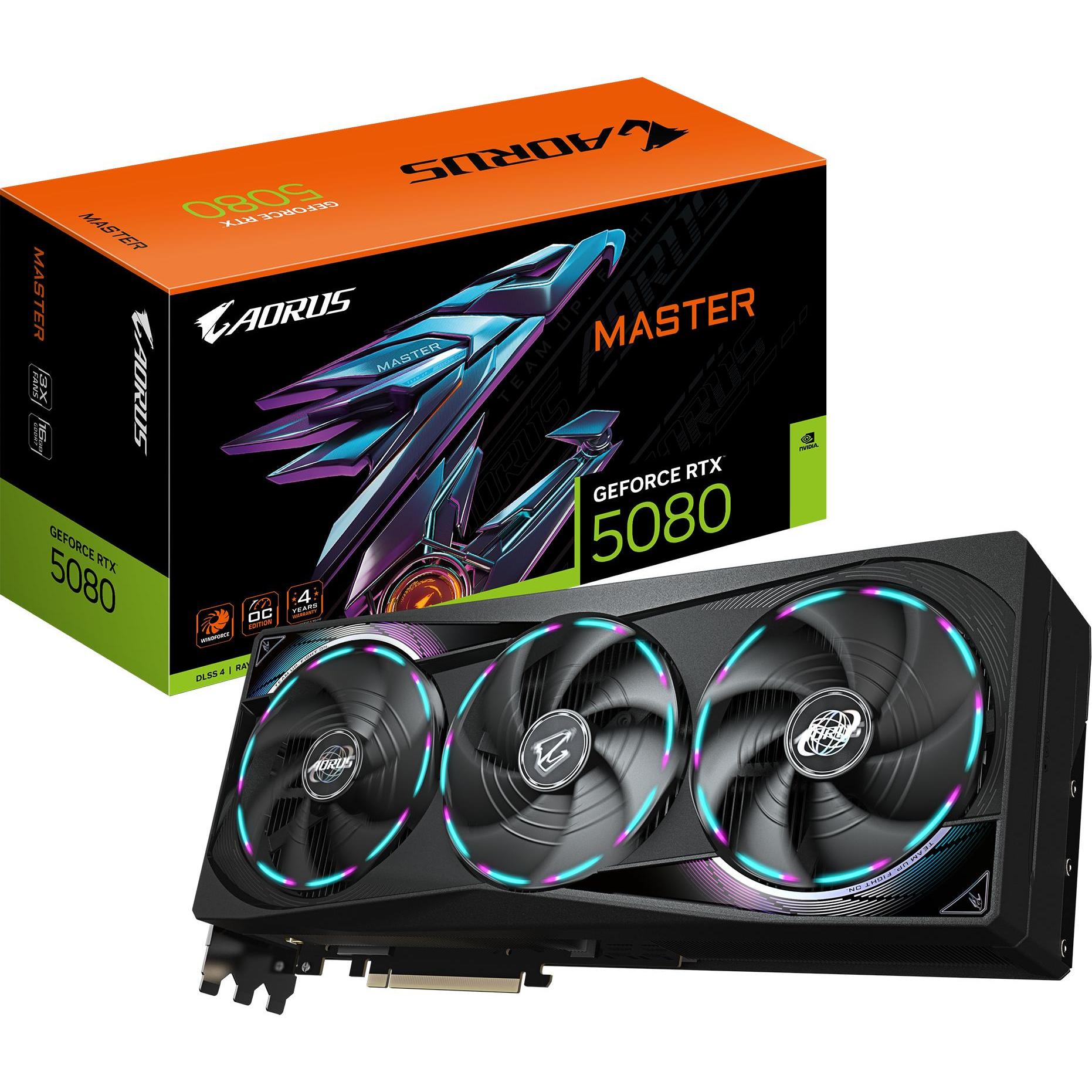 Gigabyte AORUS GeForce RTX 5080 MASTER (16 GB), Grafikkarte