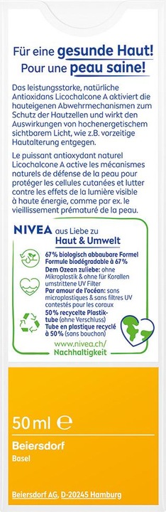 Immagine prodotto NIVEA Sensibile ai raggi UV (Crema solare viso, SPF 50, 50 ml, 69 g)