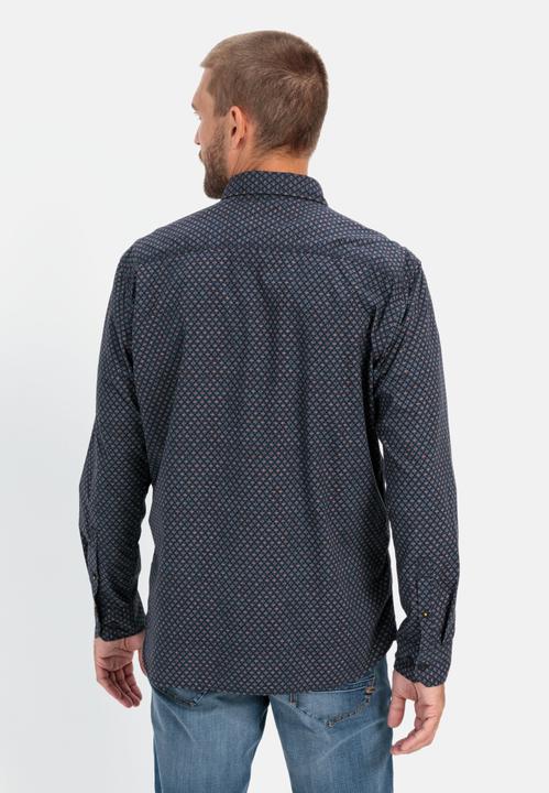 Produktbild Camel Active Langarmhemd mit Allover-Print (XL)
