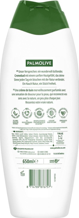 Immagine prodotto Palmolive bagnoschiuma Naturals Latte & Miele (650 ml)