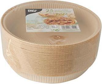 Produktbild Papstar Backform "pure", rund, 600 ml, braun aus Pergamentpapier mit Silikonschicht, gefriergeeignet (19.70 cm)