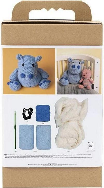 Actual product image Default Craft Kit Amigurumi - Hippo - blue - light blue (977866)