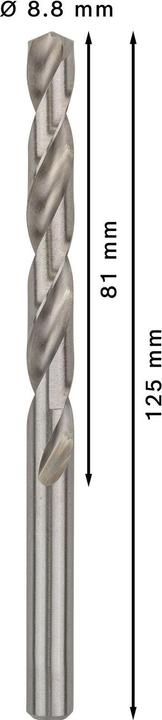 Image du produit Bosch Professional Zubehör Foret hélicoïdal PRO Metal HSS-G, 8,8 x 81 x 125 mm (8.8 millimètres)