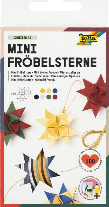Actual product image Magni 1296 - Paper strips for Froebel stars Christmas, 100 strips in Christmas colours sor