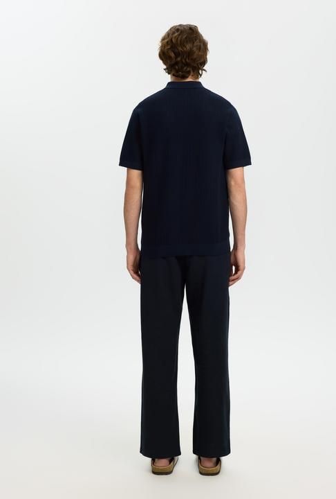 Produktbild Selected Slhcran Ss Knit Structure Zip Polo Noos (M)