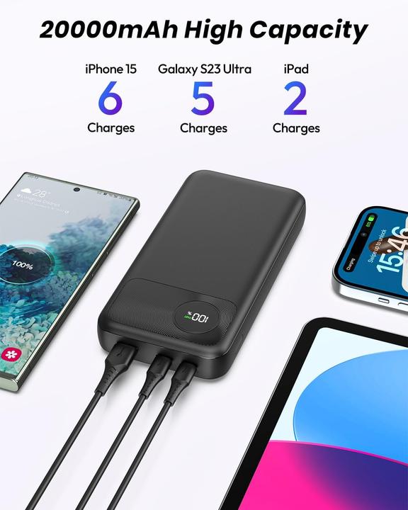 Actual product image A Addtop Powerbank K22P (20000 mAh, 22.50 W)