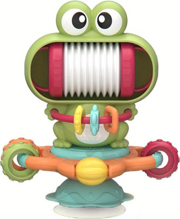 Produktbild Activity Board 2 in 1 Babyspielzeug, Hochstuhl Rassel Spielzeug mit Saugnapf für Babys, Musik Feinmotorik