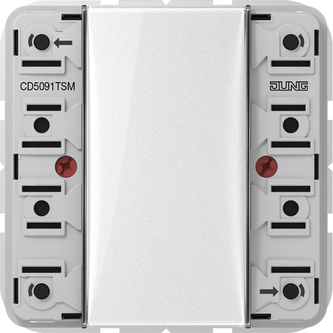 JUNG, Zubehör Schalterprogramm, KNX Tastsensor-Modul Universal, 1fach CD 5091 TSM