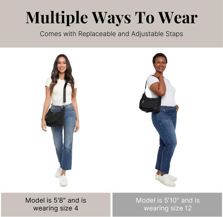 Actual product image Baggallini Modern Pocket Half Moon Bag