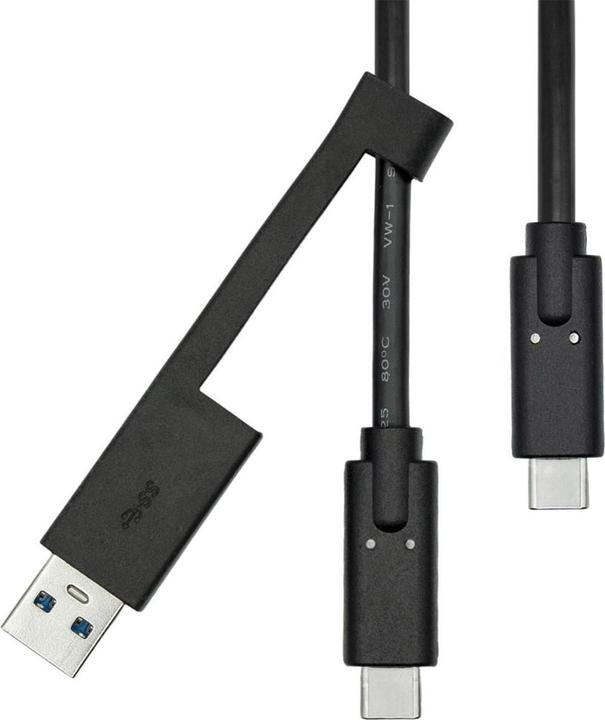 Actual product image ProXtend USB-C 3.2 G2 Cable with USB-A Adapter 1M (1 m, USB 3.2 Gen 2)