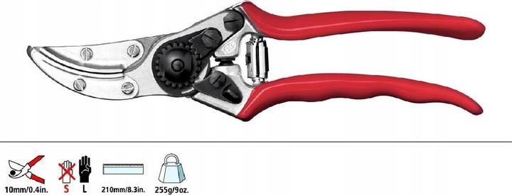 Produktbild Felco 100 Bypass Gartenschere für grosse Hände, für Rechtshänder