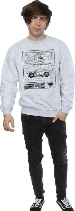 Produktbild Disney Cars Lightning McQueen Blueprint Sweatshirt (XL)