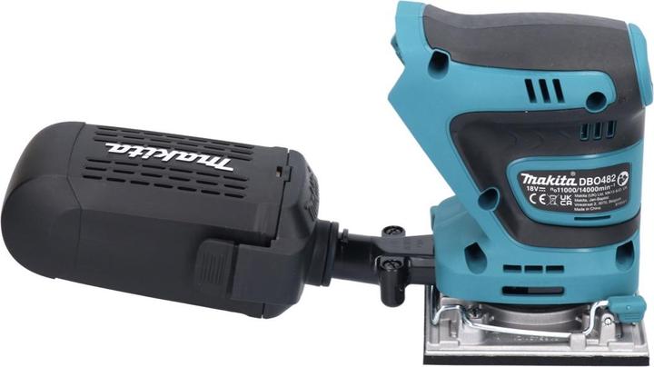 Actual product image Makita DBO 482 ZJ Battery orbital sander 18 V 112 x 102 mm + Makpac - without battery, without charger