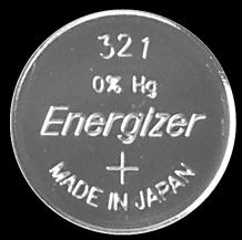 Actual product image Energizer 321 (SR616) (1 pcs., SR616, 15 mAh)