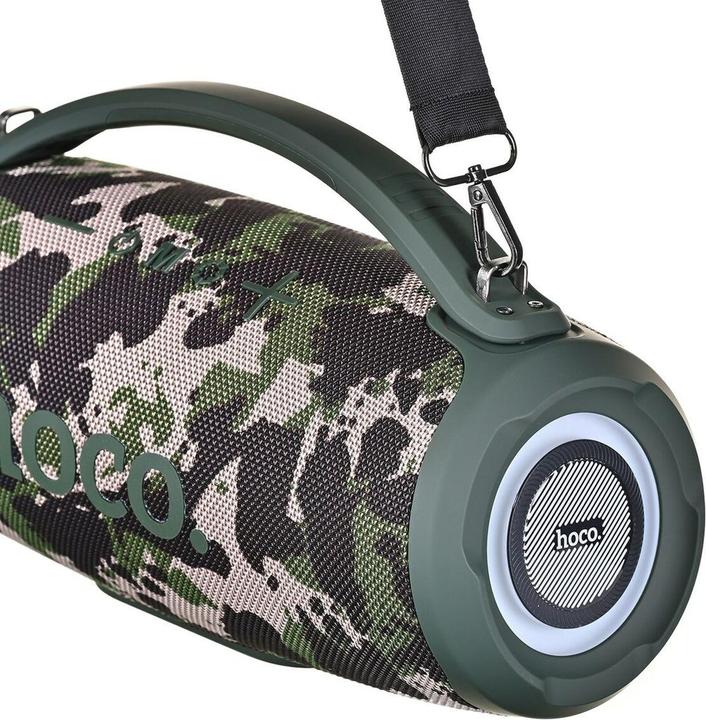 Actual product image Hoco Bluetooth speakers wireless speaker bluetooth HA4 camouflage green (4 h, Rechargeable battery operated)