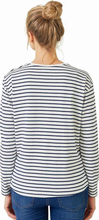 white striped, Blue