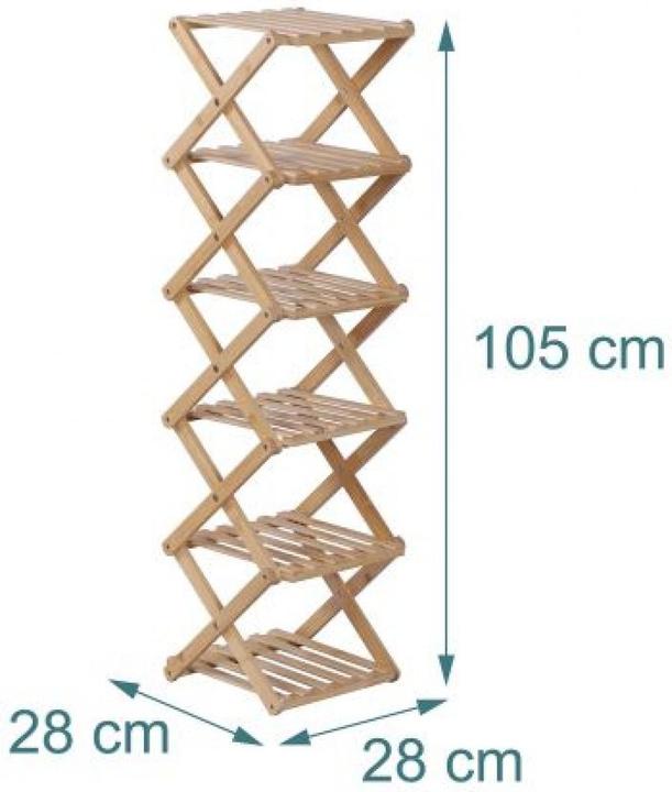 Productafbeelding Relaxdays Schoenenrek (28 x 28 x 105 cm)