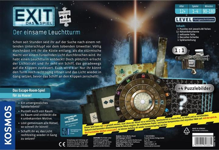 Produktbild Kosmos Exit - Der einsame Leuchtturm (Deutsch, 1 - 4 Spieler)