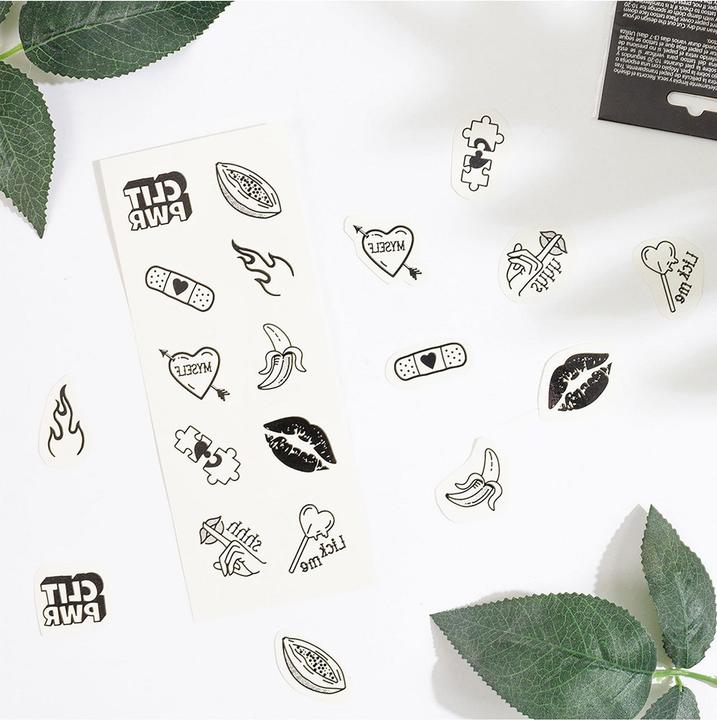 Actual product image Secret play Set Of 10 Candy Collection Temporary Tattoos